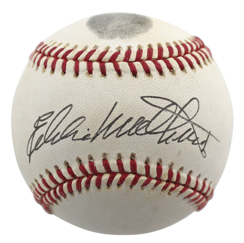 Braves Eddie Mathews Signed Thumbprint Onl Baseball Onl Baseball BAS #BD23274