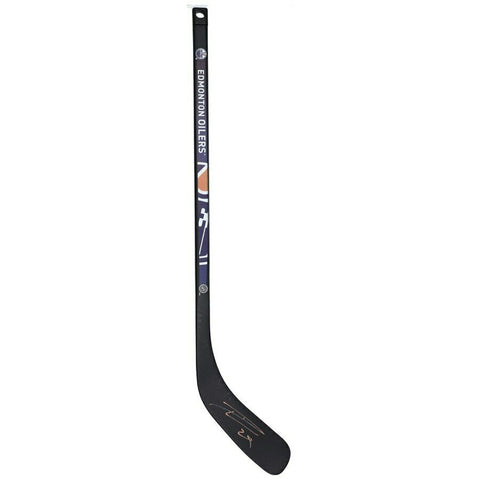LEON DRAISAITL Autographed Edmonton Oilers Mini Composite Hockey Stick FANATICS