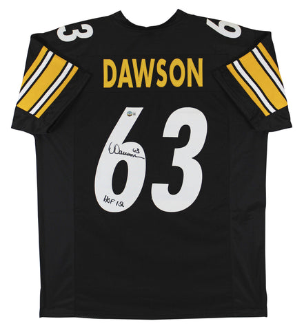 Dermontti Dawson "HOF 12" Authentic Signed Black Pro Style Jersey BAS Witnessed
