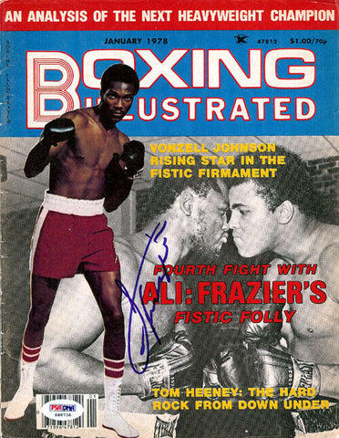 Joe Frazier Autographed Signed Boxing Illustrated Magazine Cover PSA/DNA #S48736