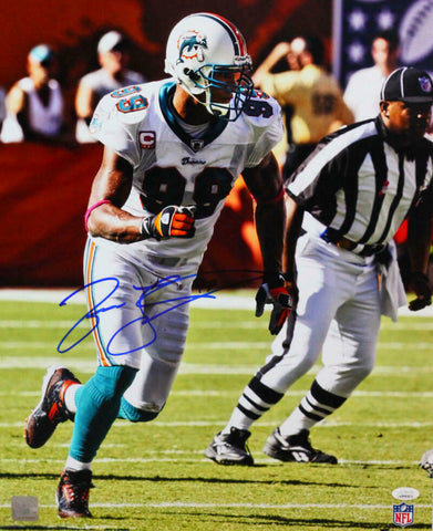 Jason Taylor Autographed Miami Dolphins 16x20 FP Running Photo-JSA W Auth *White