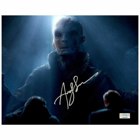 Andy Serkis Autographed Star Wars Supreme Leader Snoke Scene 8x10 Photo