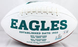 Brent Celek Signed Philadelphia Eagles Logo Football w/SB Champs-Beckett W Holo