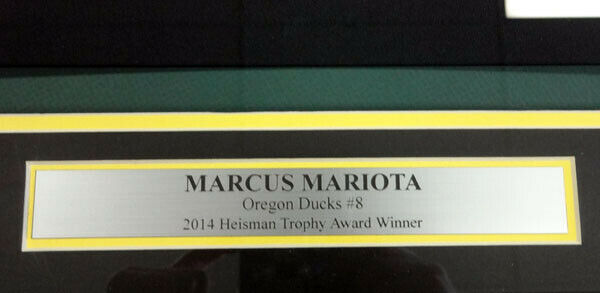 Oregon Ducks Marcus Mariota Autographed Yellow Nike Jersey 2014