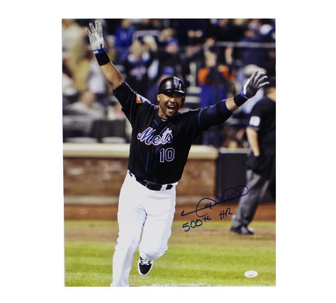 Gary Sheffield Signed New York Mets Unframed 16x20 Photo -Hands Up- with Insc