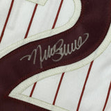 Autographed/Signed MIKE SCHMIDT Philadelphia Pinstripe Baseball Jersey JSA COA