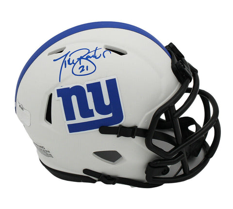 Tiki Barber Signed New York Giants Speed Lunar NFL Mini Helmet