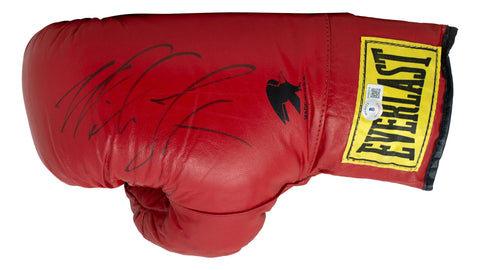 Vintage Mike Tyson Signed Red Right Everlast Boxing Glove BAS