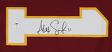 Alex Smith Authentic Signed Maroon Pro Style Jersey Autographed BAS Witnessed