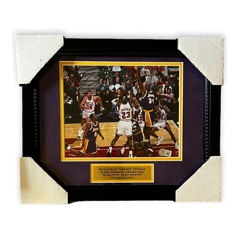Shaquille O'Neal Signed Autographed 8x10 Photo Framed to 11x14 Beckett