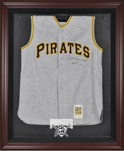 Pittsburgh Pirates Mahogany Framed Logo Jersey Display Case - Fanatics