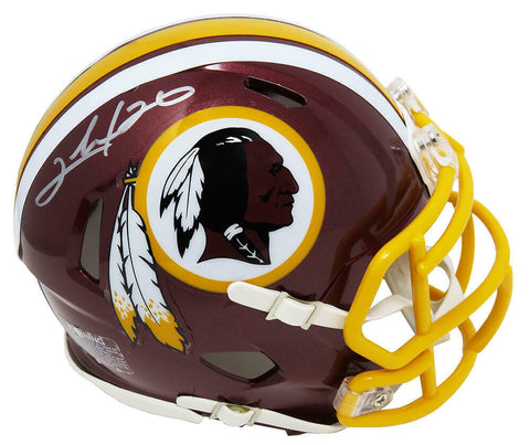 Clinton Portis Signed Washington Redskins Riddell Speed Mini Helmet - SCHWARTZ