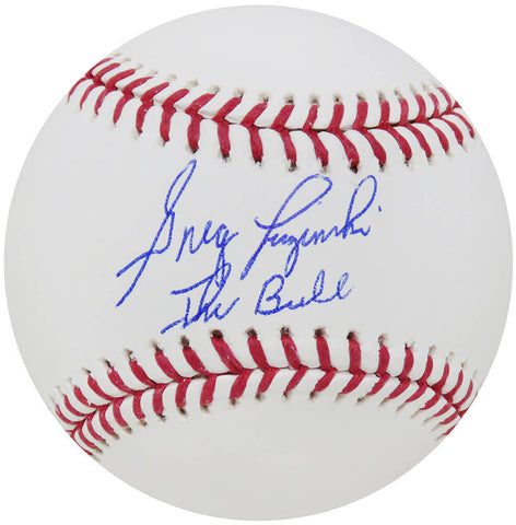 Greg Luzinski Signed Rawlings Official MLB Baseball w/The Bull - (SCHWARTZ COA)