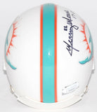 Mercury Morris Signed Miami Dolphins Mini Helmet Inscribed "17-0" (JSA COA) R.B.