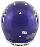 Ravens Ed Reed "HOF 19" Signed Flash Full Size Speed Proline Helmet BAS Witness