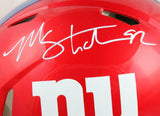 Michael Strahan Autographed NY Giants F/S Flash Speed Authentic Helmet-BAW Holo