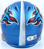 Jevon Kearse Autographed Tennessee Titans Flash Speed Mini Helmet-Beckett W Holo