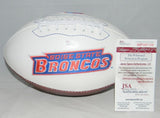 DEMARCUS LAWRENCE AUTOGRAPHED SIGNED BOISE STATE BRONCOS LOGO FOOTBALL JSA
