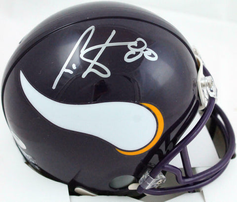 Cris Carter Autographed Minnesota Vikings Mini Helmet-Beckett Hologram *Silver