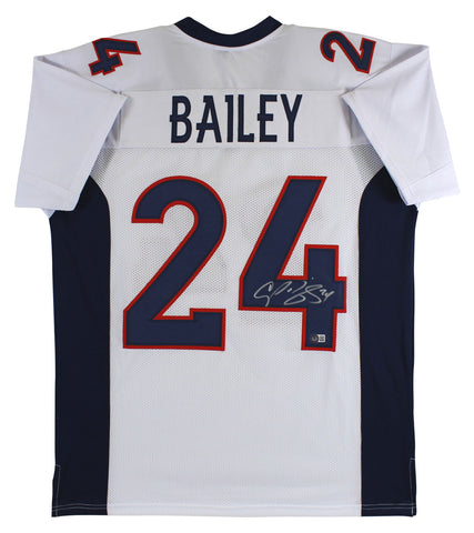 Champ Bailey Authentic Signed White Pro Style Jersey Autographed BAS Witnessed