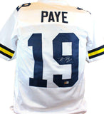 Kwity Paye Autographed White College Style Jersey- Beckett W Hologram *Silver