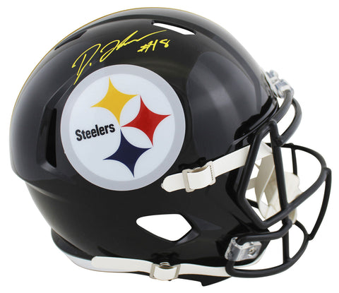 Steelers Diontae Johnson Authentic Signed Full Size Speed Rep Helmet BAS Witness