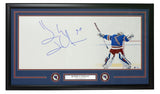 Henrik Lundqvist Signed Framed Rangers 16x32 Limited Edition Photo Steiner