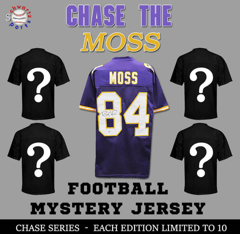 Chase Series 1 Signed Football Jersey Mystery - CHASE THE RANDY MOSS Edition