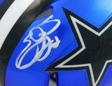 Emmitt Smith Autographed Cowboys Flash Speed Mini Helmet-Beckett W Hologram