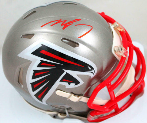 Michael Vick Autographed Falcons Flash Speed Mini Helmet- JSA W Auth *Red
