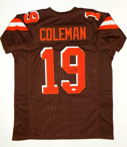 Corey Coleman Autographed Brown Pro Style Jersey- JSA Witnessed Authenticated