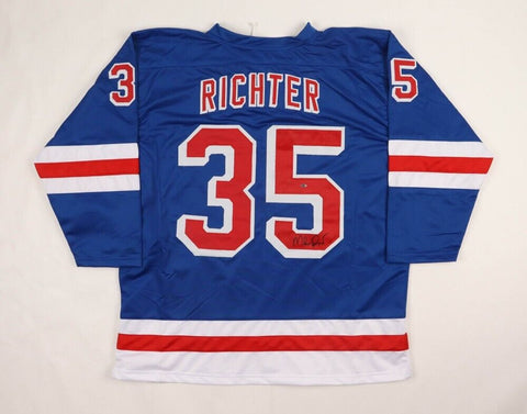 Mike Richter Signed Rangers Jersey (OKAuthentics) 1994 Stanley Cup Champs Goalie