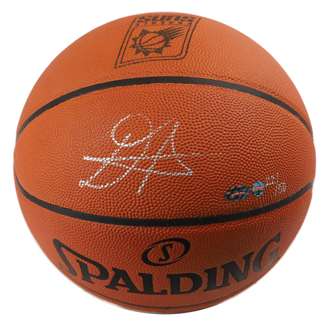DEANDRE AYTON Autographed Phoenix Suns Logo Authentic Basketball STEINER LE 50