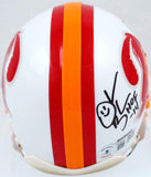 Warren Sapp/D. Brooks Signed Buccaneers 76-96 Mini Helmet w/HOF-Beckett W Holo