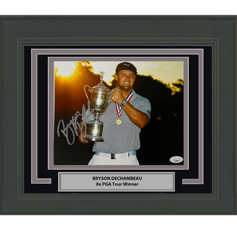 Framed Autographed/Signed Bryson DeChambeau PGA Tour 8x10 Golf Photo JSA COA