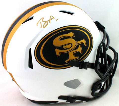 Brandon Aiyuk Autographed 49ers Lunar Speed Full Size Helmet Beckett W *Gold