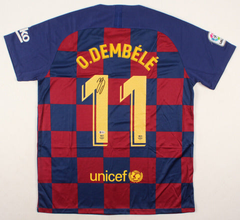 Ousmane Dembele Signed Barcelona Jersey (Beckett COA)Futbol Club Barcelona