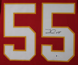 FRANK CLARK (Chiefs red TOWER) Signed Autographed Framed Jersey JSA
