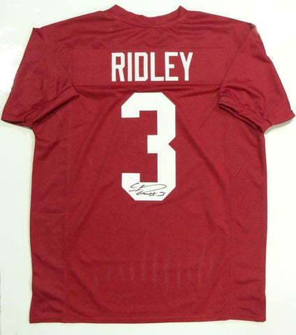 Calvin Ridley Autographed Red College Style Jersey- JSA W Authenticated