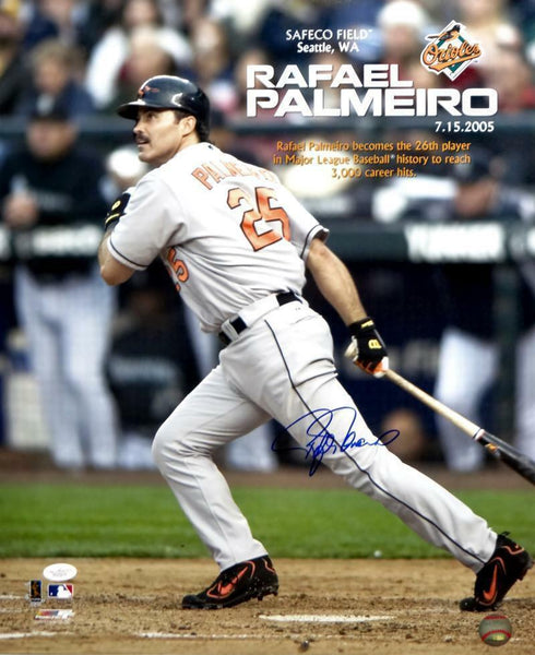 Rafael Palmeiro Autographed Orioles 16x20 3000 Hit PF Photo- JSA Witness Authent