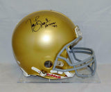 Tim Brown Autographed Notre Dame F/S ProLine Helmet W/ Heisman- JSA W Auth