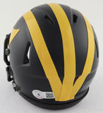 Cade McNamara Signed Michigan Wolverines Speed Mini-Helmet (Beckett) Junior Q.B.