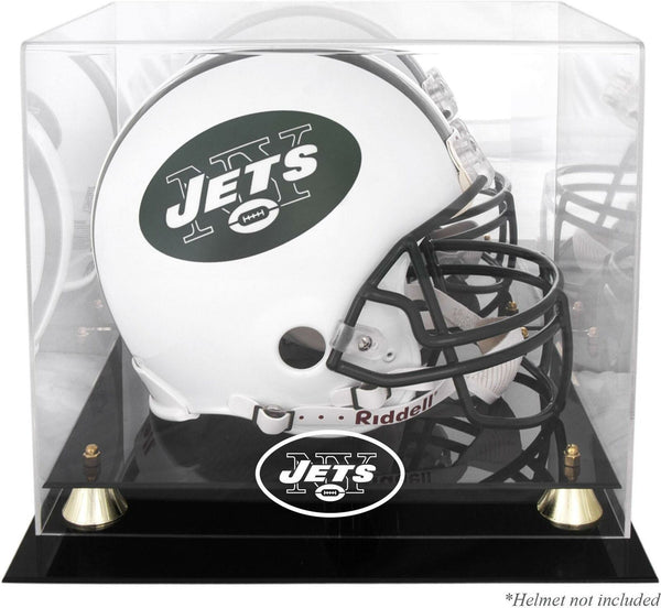 New York Jets Throwback Logo 1998 - 2018 Helmet Display Case - Fanatics