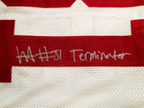 ALABAMA WILL ANDERSON AUTOGRAPHED WHITE JERSEY "TERMINATOR" BECKETT QR 203019