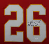 DAMIEN WILLIAMS (Chiefs red SKYLINE) Signed Autographed Framed Jersey JSA