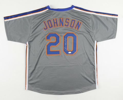 Howard Johnson Signed New York Mets Jersey (JSA COA) 1986 World Champ 3rd Base