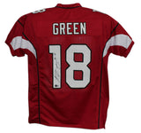 AJ Green Autographed/Signed Pro Style Maroon XL Jersey Beckett 34881