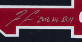 Ronald Acuna Jr. Signed Framed 36x42 Braves Nike Baseball Jersey 2018 NL Roy JSA