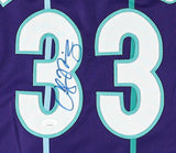 Alonzo Mourning Signed Charlotte Hornets Jersey (JSA) 7xNBA All-Star Center