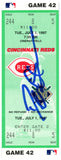 Deion Sanders Signed Cincinnati Reds 7/1/1997 vs Brewers Ticket BAS 37213